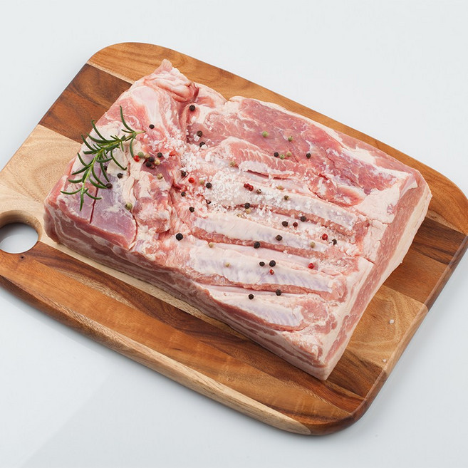 힐링미트 통삼겹살 2kg 비계적은 삼겹살 구이용 보쌈용 개별포장가능 절단가능, 1kg, 2개, 삼겹살 통으로