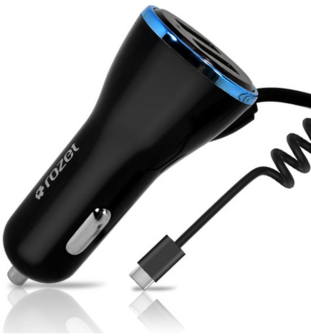 [ROZET] 로제트 시거잭 충전기 C타입 일체형 RX-6400, 1개