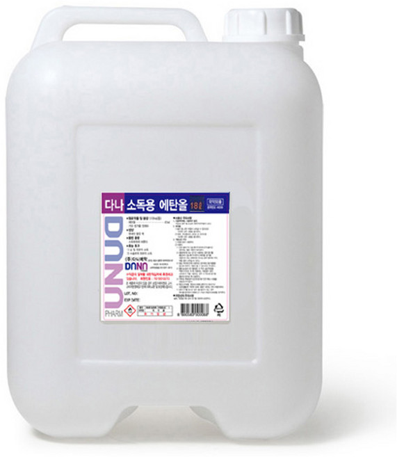 다나 소독용에탄올 18리터 83프로, 1개