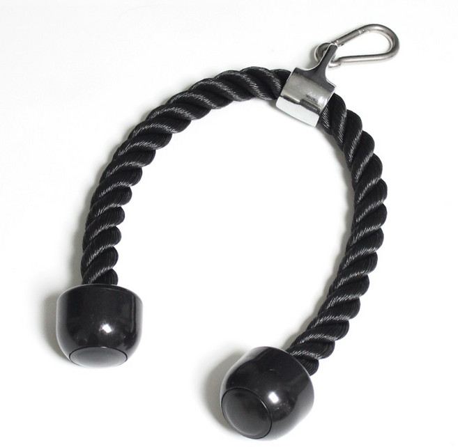 와이즈바디 TORQUE 케이블 바 로프바 치닝바 다운바 케이블손잡이 발걸이듀얼폴리 케이블크로스 헬스기구 소품, 로프바+비너세트