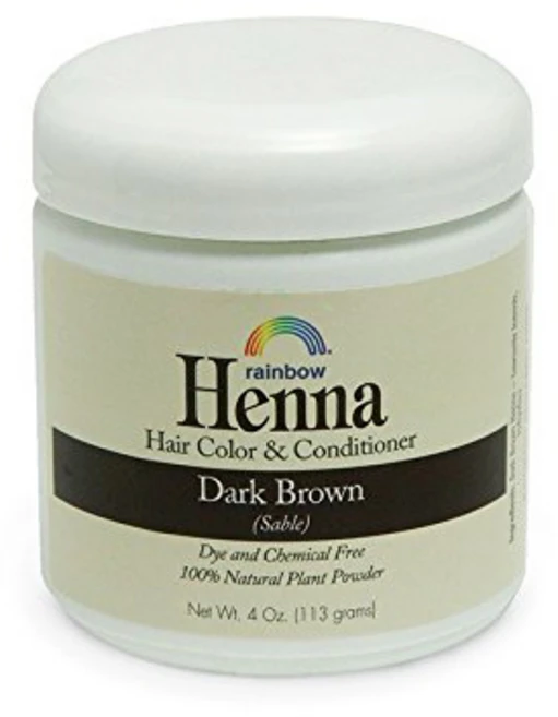 레인보우리서치 헤나 보태니컬 헤어 컬러 앤 컨디셔너, Dark Brown, 1개 - 쿠팡