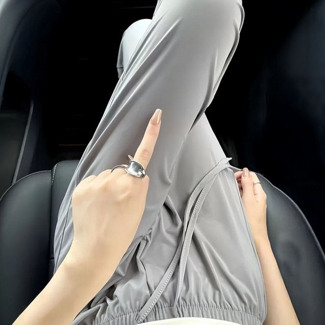 베키 여성 냉감 와이드 밴딩 팬츠