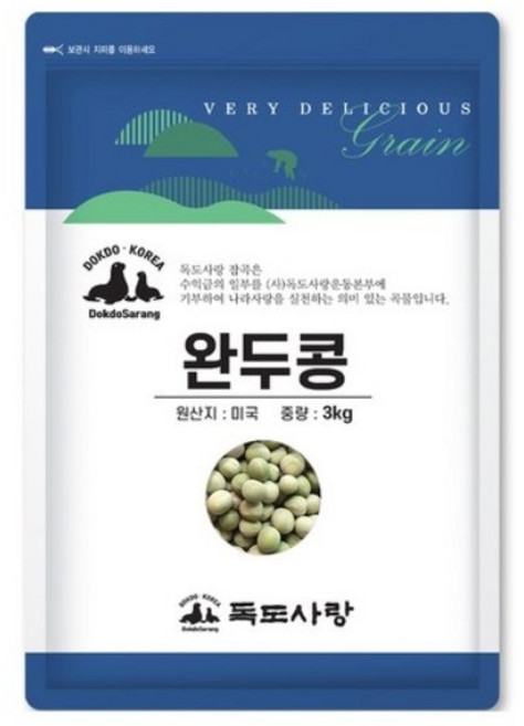 독도사랑 완두콩, 3kg, 1개