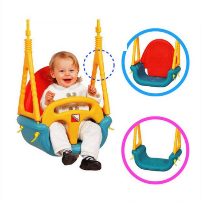 쿠쿠토이즈 3단계 영유아 그네 한계체중 30kg (그네봉포함), 1개