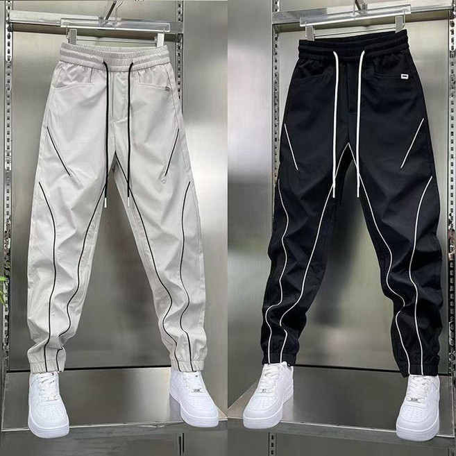 십전십미 봄여름 스포츠 캐주얼 편안한 스판 조거 팬츠