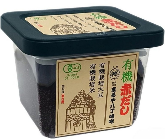 마루야 하치조 미소 유기농 빨간 된장국 450g 된장국 양념, 1g, 1개