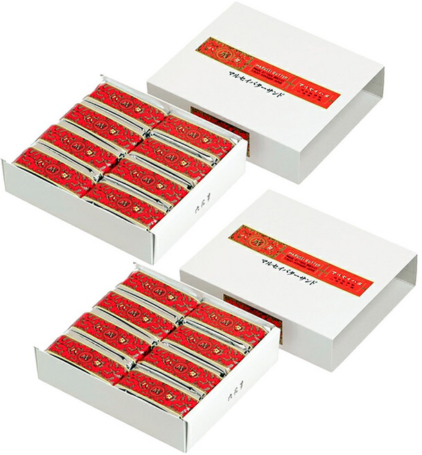 Rokkatei Marusei 육화정 롯카테이 마르세이 버터샌드 20개입 2팩