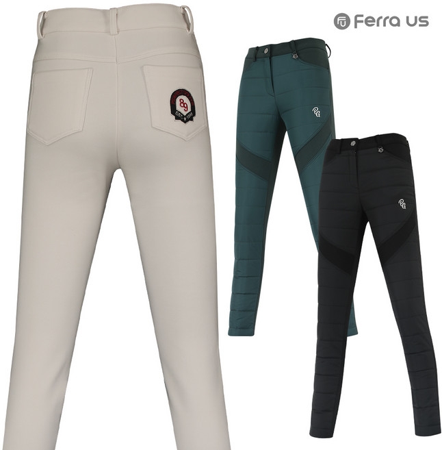 골프연습용품 골프용품 페라어스 여성 부분패딩 기모 골프바지 APYE8238W2 프리미엄