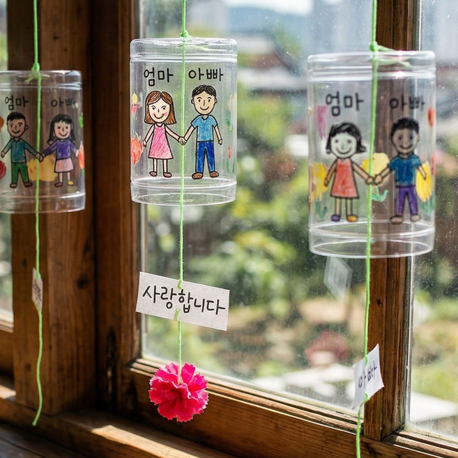 내가그리는 썬캐쳐모빌 카네이션도안 무드등 어버이날선물, 썬캐쳐모빌 카네이션