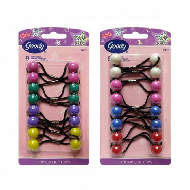 구디 goody 트윈 컬러 방울끈 24821