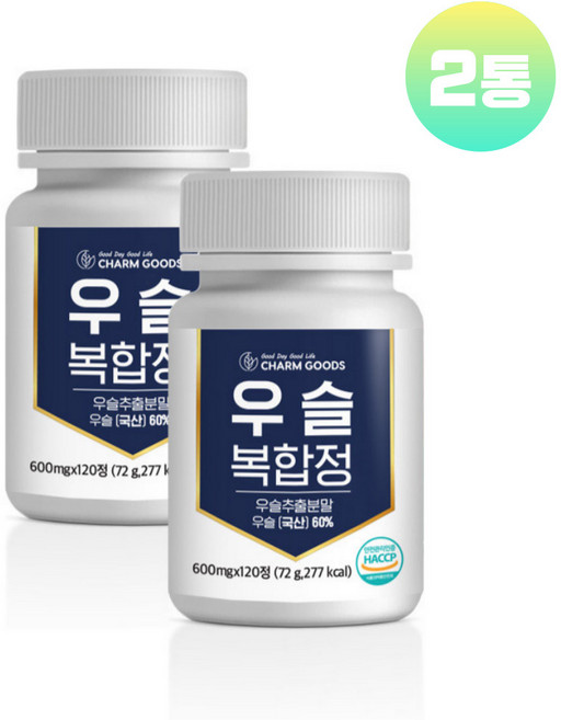 우슬등복합물 정 국산 우슬 뿌리 우슬초 쇠무릎 NAG 참당귀 상어연골 우술 복합물 우슬환 식약청 해썹 인증, 120정, 2개