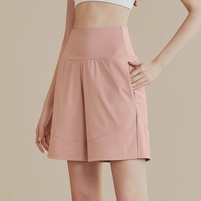 Makone 여성 패션 하이웨이스트 조깅 피트니스 팬츠 필라테스 5부 트레이닝 반바지