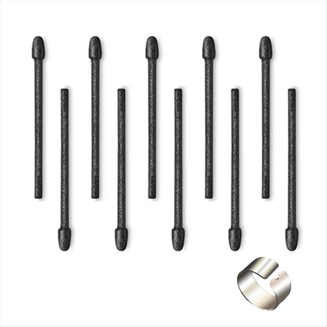 AINOTE Air 2 E-Ink 태블릿(클립 포함)용 스타일러스 팁 교체 AINOTE Air 2 펜 섬유 펜촉, 10PCS, 검은색