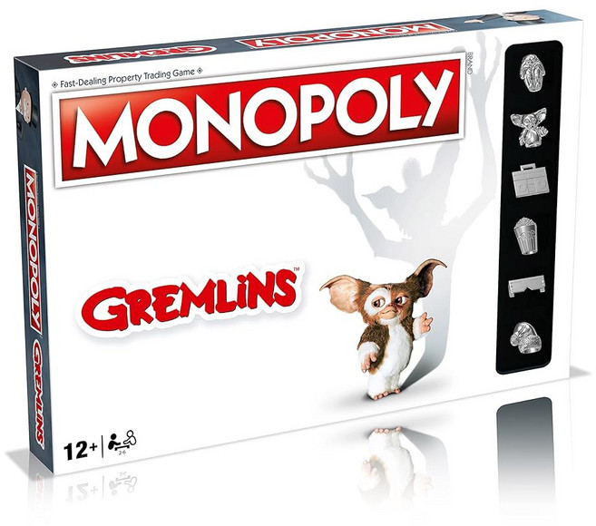 Winning Moves Gremlins Monopoly 보드 2-6인용 투자 및 게임 폴스 번데기 함께 조명 게임 기즈모 킹스턴 플레이 만 투어 디스플레이에 이상용 크리