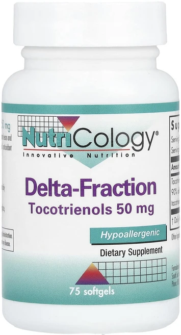 Nutricology 델타 프랙션 토코트리에놀 소프트젤 75정(소프트젤 1정당 50mg), Nutricology델타프랙션토코트리에놀소프트젤75정소, 1개, 75정 - 쿠팡