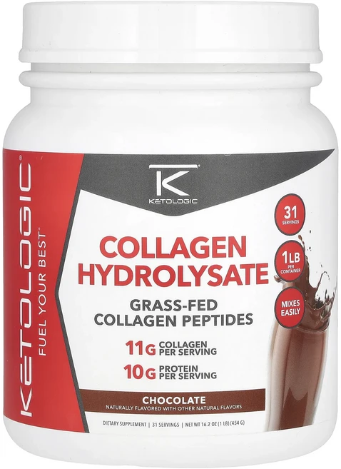 몸관리하세요 겨울입니다 KetoLogic 콜라겐 하이드롤리세이트 초콜릿 454g(16.2oz) 특별관리진행, KetoLogic콜라겐하이드롤리세이트초콜릿454g162, 454g, 1개 - 쿠팡
