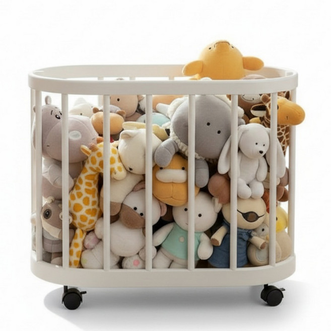 스탠핏 다용도 인형정리함, 1개, 화이트