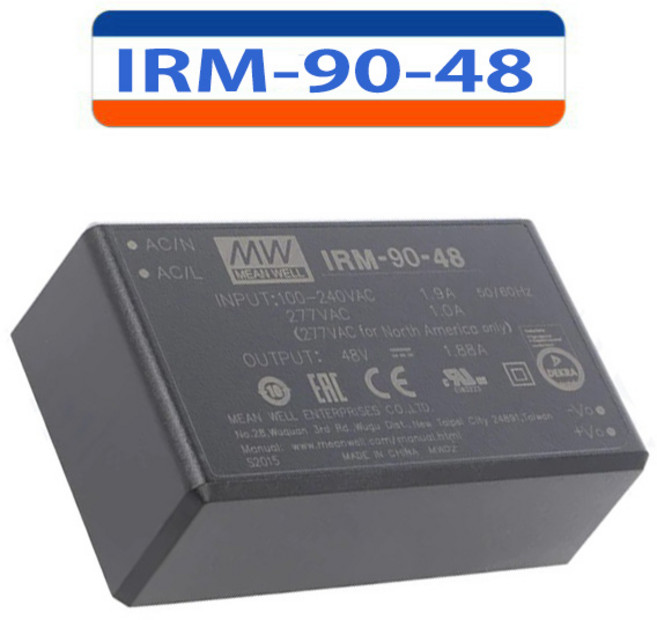 민웰 IRM-90-48 DC24V 3.75A SMPS 파워서플라이, 1개