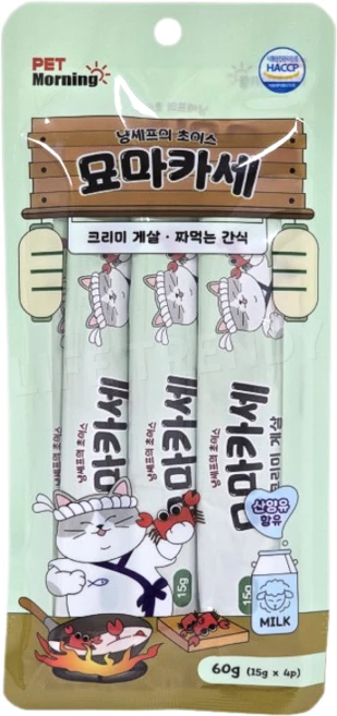 묘마카세 크리미 게살 4개입, 60g, 1개, 게살맛 - 쿠팡
