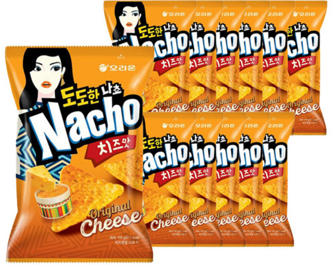 오리온 도도한 나쵸 치즈맛, 92g, 12개
