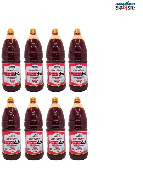 청우 더진한 닭강정소스 매운맛 2.1kg 8개, 1개