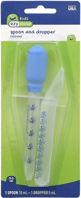 Ezy Dose 어린이용 스푼/스포이트 2개, Ezy Dose 어린이용 스푼스포이트 2개 - 쿠팡