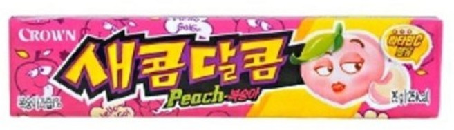 크라운 새콤달콤 복숭아, 29g, 4개