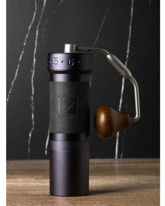 감성 수동 커피 그라인더 휴대용 밀 48mm 스테인레스 스틸 인테리어, 2)ZP6 S Dark Grey