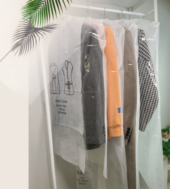 국내산 고급 부직포 옷커버 양복형 10P 겨울옷 보관 먼지차단 및 방지, 1개, 10매