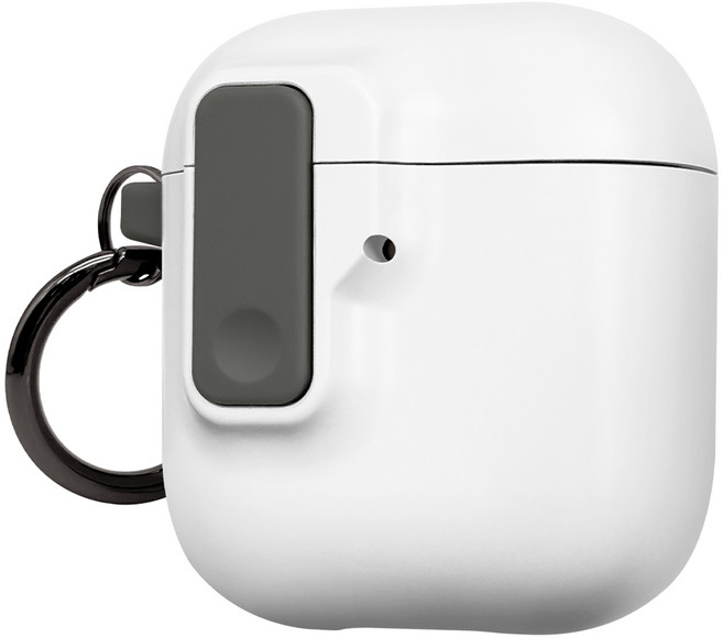 케이스백화점 인챈티드 락 장금 장치 케이스, 퓨어 화이트, 1개, 에어팟 1 & 2세대