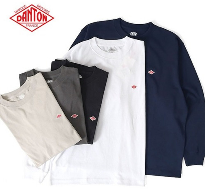 단톤 크루넥 롱슬리브 티셔츠 DANTON 5Colors