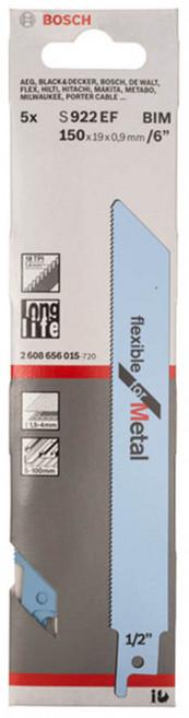 Tspeed 보쉬 작업용 컷쏘날 모음, S922EF(금속), 1개