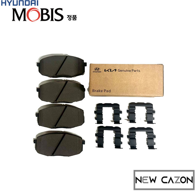 현대 LF쏘나타 (14~23) 전자파킹O 브레이크패드(뒤) 58302D4A50 현대모비스 순정품, 58302-D4A50(전자파킹O)