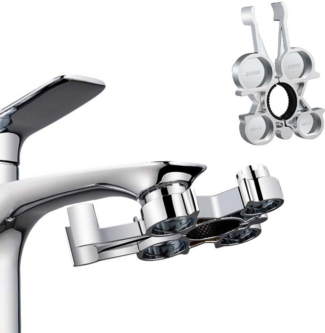 루베이 다기능 기능 수도 렌치 힘 절약 쾌속 탈부착와 설치 수도꼭지 문제 손쉬운 해결 공구/주방/욕실, 1개