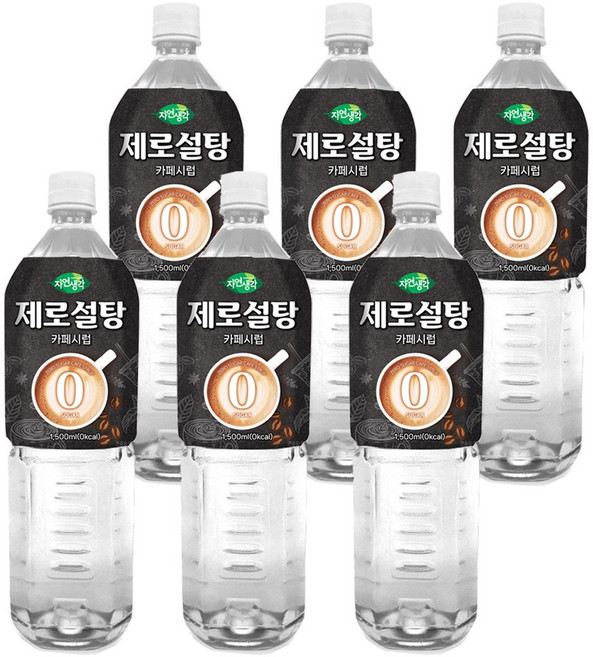 희창 카페시럽 제로설탕 1.45L x 6개