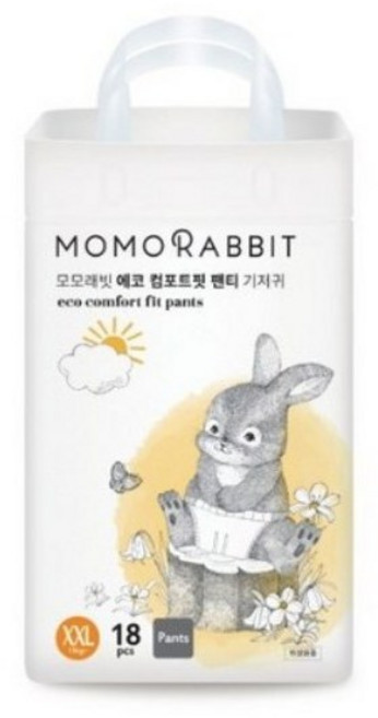 모모래빗 에코컴포트핏 팬티기저귀 4팩 팬티형 아동공용, 점보형(2XL), 18매