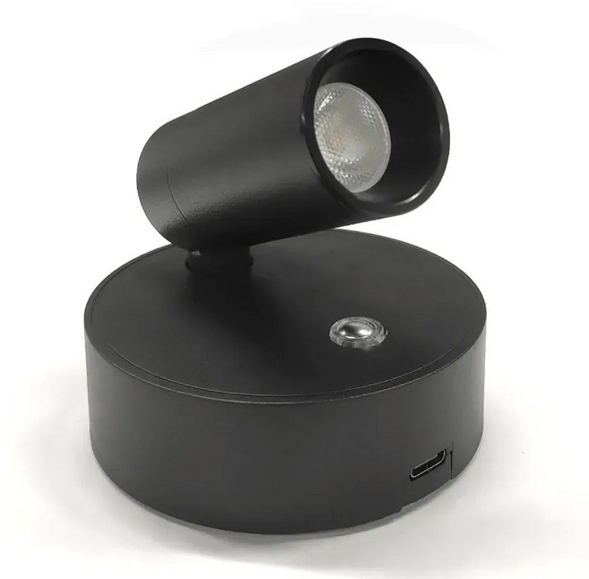 HK sell 밀키웨이 KC인증 2000mAh 대용량 배터리 원터치 자석부착형 LED 벽등, 블랙, 3색등, 2개