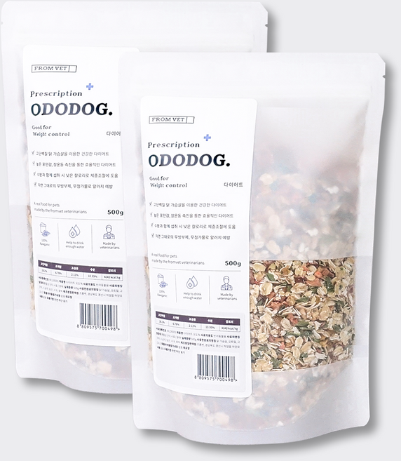프롬벳 다이어트 오도독 사료, 500g, 2개