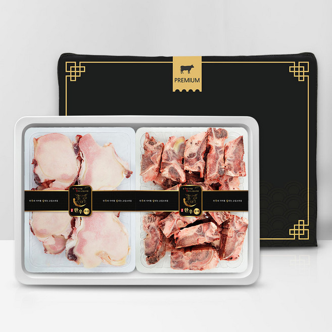 우살 한우 보신세트 1호 4.4kg (사골/잡뼈), 1개