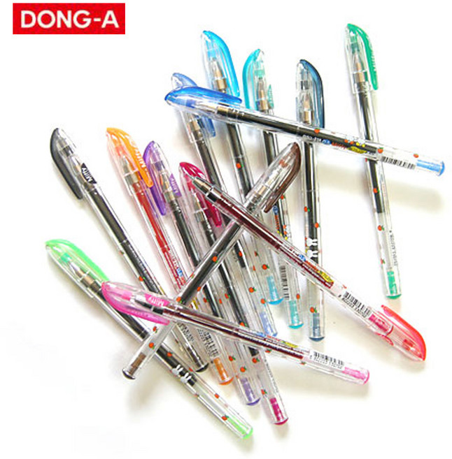 [pen도소매]동아 홍당무 미피 향기 중성펜 - 0.38mm/0.5mm/동아연필, 0.5mm No.13(빨강)