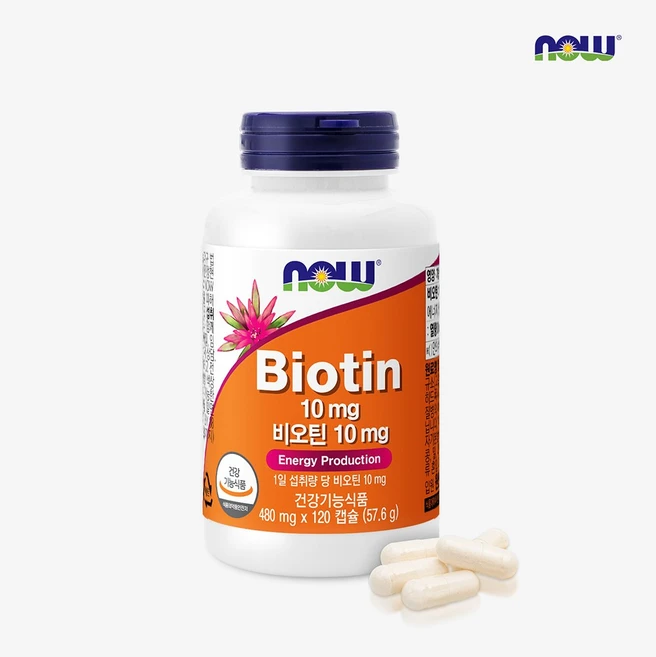 나우푸드 나우푸드 비오틴 10000mcg / 10g, 120정, 1개 - 쿠팡