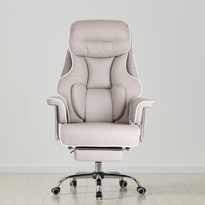포밍 침대형 리클라이너 중역 컴퓨터 사무용 사무실 의자, 베이지