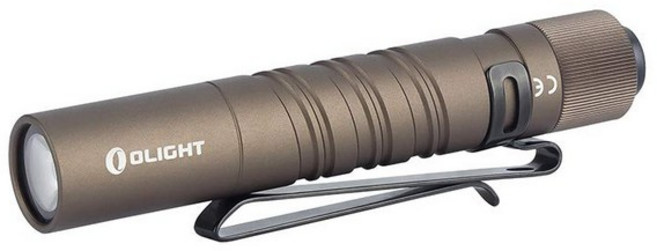 OLIGHT (올라이트) I3T EOS LED 손전등 플래시 라이트 핸디 라이트 미니 라이트 식 180 루멘 고휘도 강력 경량 소형 내구 IPX8 방수 단 4 첨부 정전 대책 등산 밤 낚시 캠프, 1개, 갈색