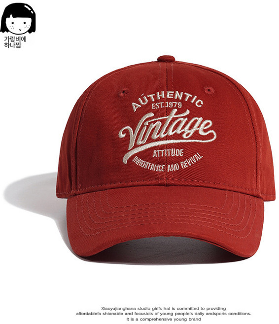 일본 오리지널 국조 빈티지 영문 자수 야구 모자 여자 홍콩 카고 캐주얼 캡 모자 남자