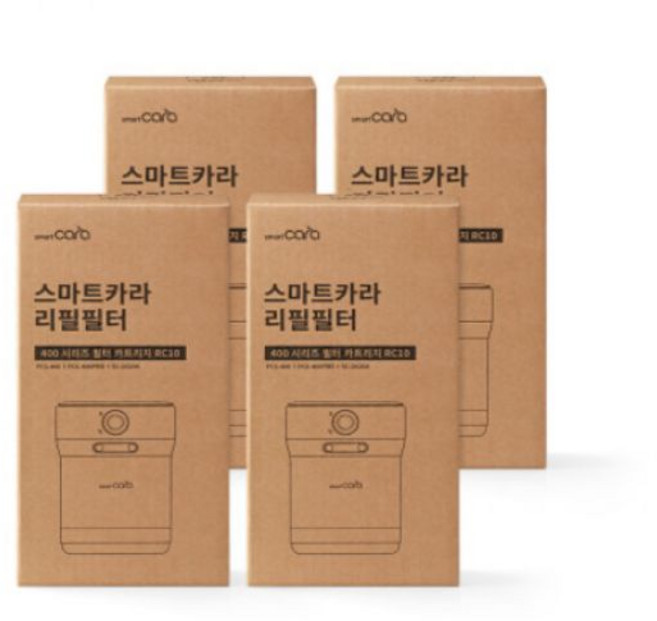 스마트카라 400 / 400 Pro 전용필터 1세트, 활성탄 4SET 구성 제품(케이스 미포함), RC10, 1개