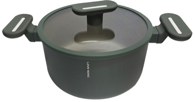 남선 러브송 더그린 인덕션 IH 세라믹 냄비 양수 편수 깊은, 1개, 러브송더그린IH(양수), 18cm