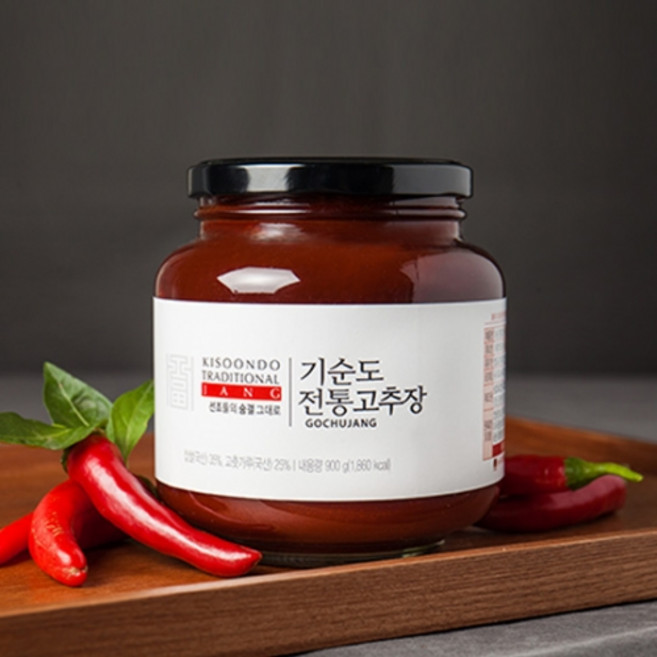 [식품명인 35호] 기순도 전통고추장 900g, 1개