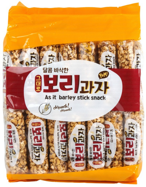 달콤 바삭한 그대로 보리과자, 3개, 400g
