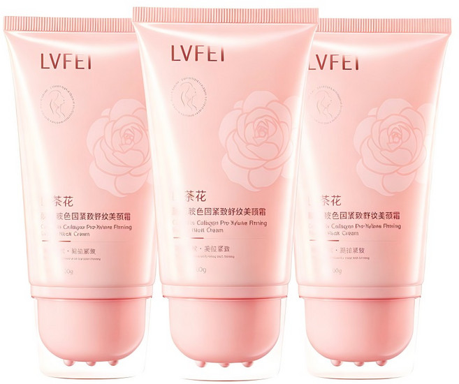 LVFEI 山茶花 膠原玻尿酸緊緻美頸霜, 100g, 3件