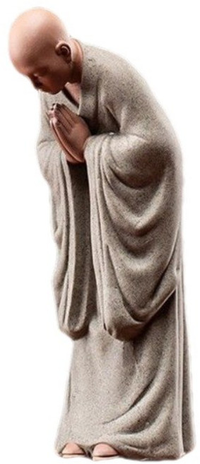 소원부적 기도하는 불교 굿즈 프리미엄 고급 스님 피규어, 행운, 1개